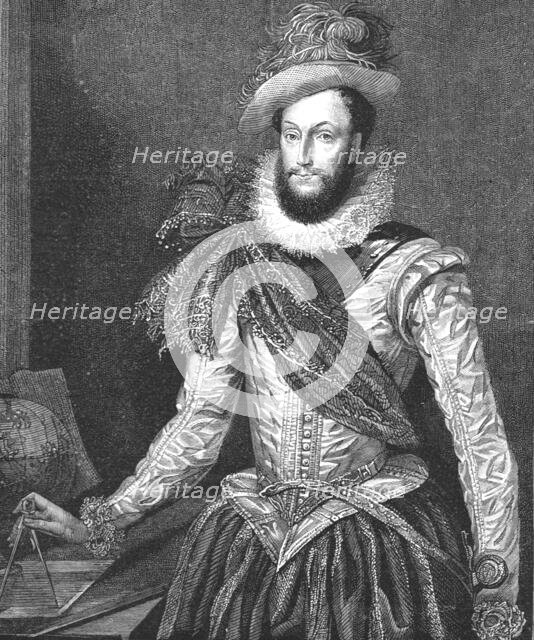 ''Sir Walter Raleigh, 1588', 1888. Creator: Unknown.