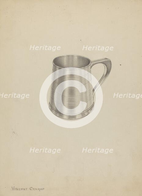 Silver Mug, c. 1937. Creator: Vincent Carano.
