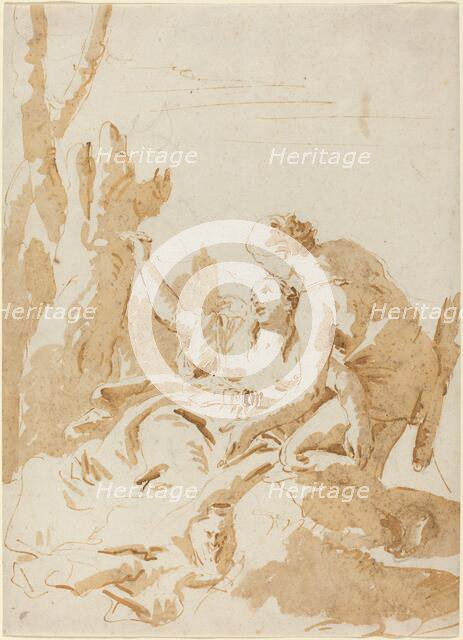Angelica and Medoro, 1740/1745. Creator: Giovanni Battista Tiepolo.