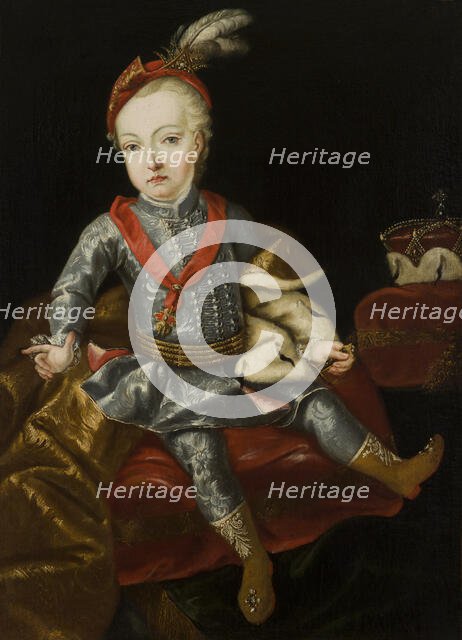 Portrait of Archduke Joseph of Habsburg (1741-1790), Later Emperor Joseph II, 2nd half of 18th cent. Creator: Martin van Meytens.