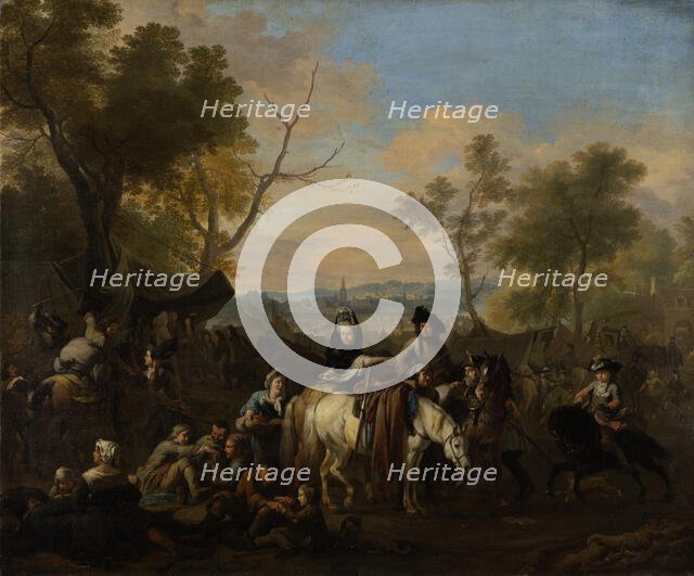 Visit to a Camp, c1690-1700. Creator: Jan van Huchtenburgh.