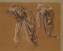 The Wine of Circe - Drapery Studies for crouching Figure of Circe, 1866-69. Creator: Sir Edward Coley Burne-Jones.