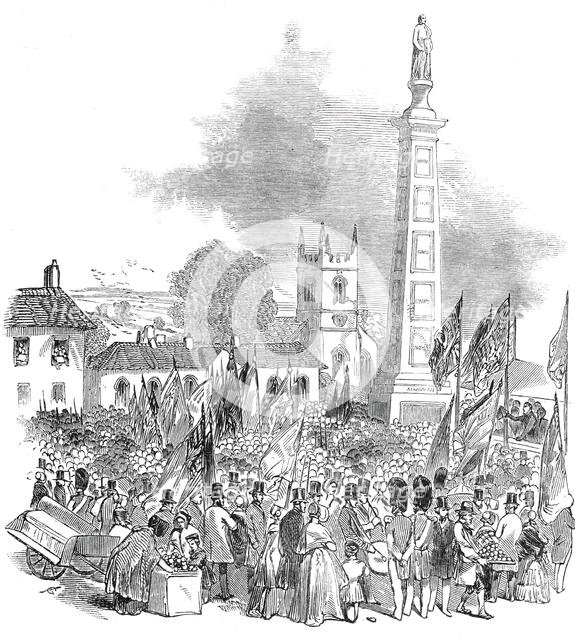 Inauguration of the Gillespie Monument, at Comber, 1845. Creator: Unknown.