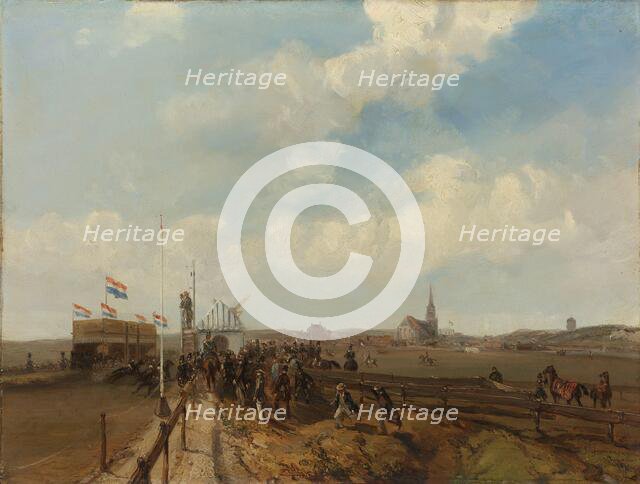 Racetrack at Scheveningen, opened 3 August 1846, 1846. Creator: Charles Rochussen.
