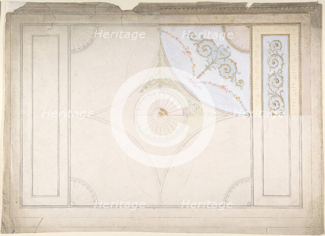 Ceiling Design, late 19th century. Creator: Anon.