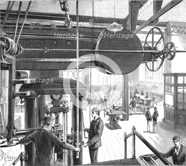 ''The Walker Engineering Laboratories at Liverpool; The Main Laboratory, with 100-ton Testing Machin Creator: Unknown.