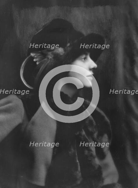 Swinburne, Ann, portrait photograph, 1912. Creator: Arnold Genthe.