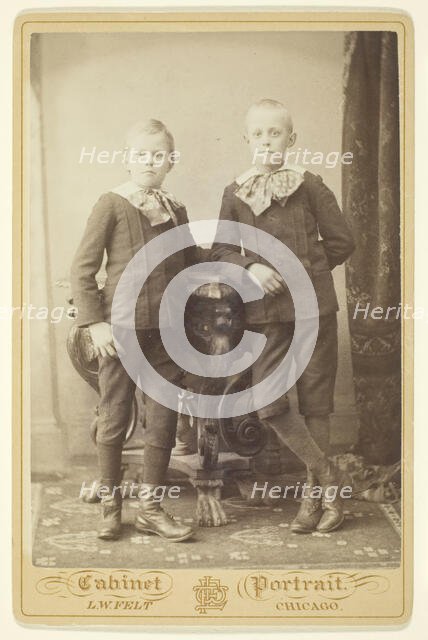Two Boys, 1870/99. Creator: L. W. Felt.
