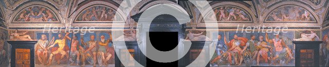 Loggia of the Heroes. Detail. Villa del Principe, ca 1530. Artist: Perino del Vaga (1501-1547)