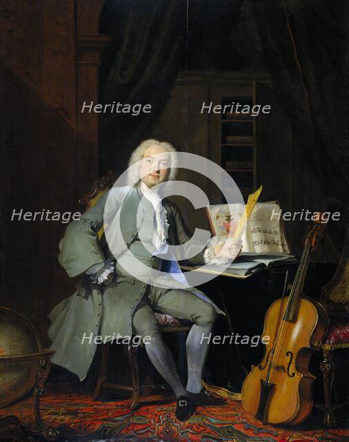 Portrait of a Member of the Van der Mersch Family, 1736. Creator: Cornelis Troost.