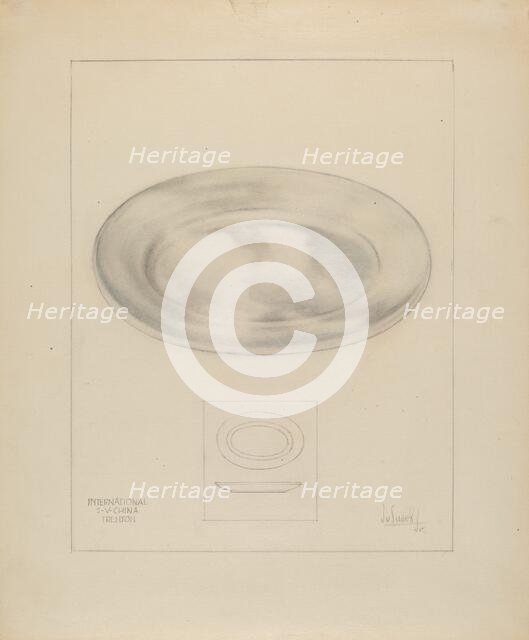 Server Dish, c. 1936. Creator: Joseph Sudek.
