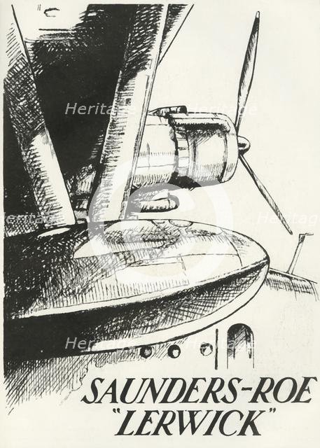 'Saunders-Roe "Lerwick"', 1941. Creator: Unknown.