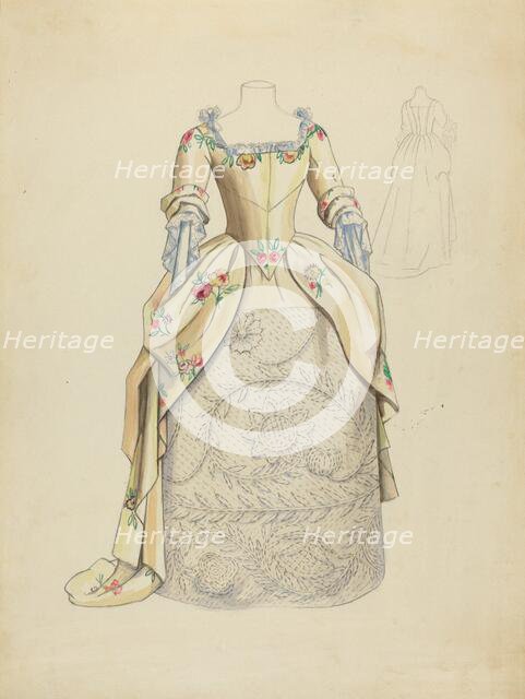 Dress, c. 1939. Creator: Eleanor Ruelos.