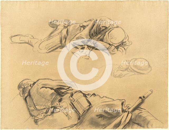 Studies for "Gassed", 1918-1919. Creator: John Singer Sargent.