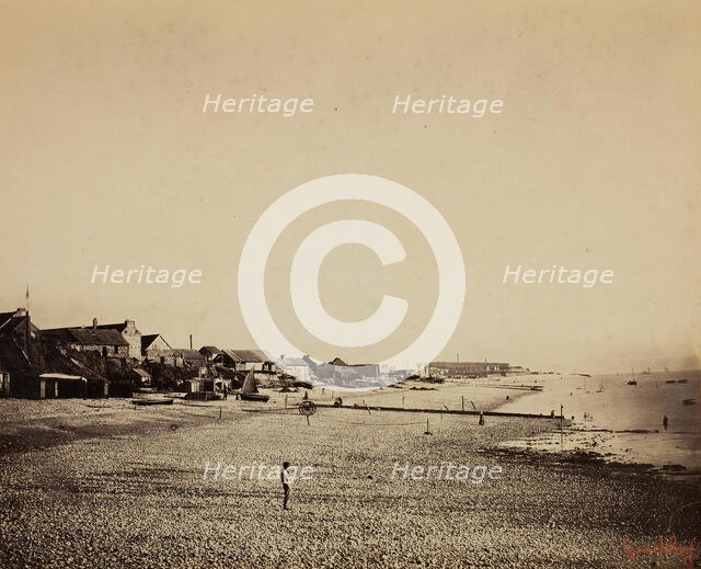The Beach at Sainte-Adresse, 1856/57. Creator: Gustave Le Gray.