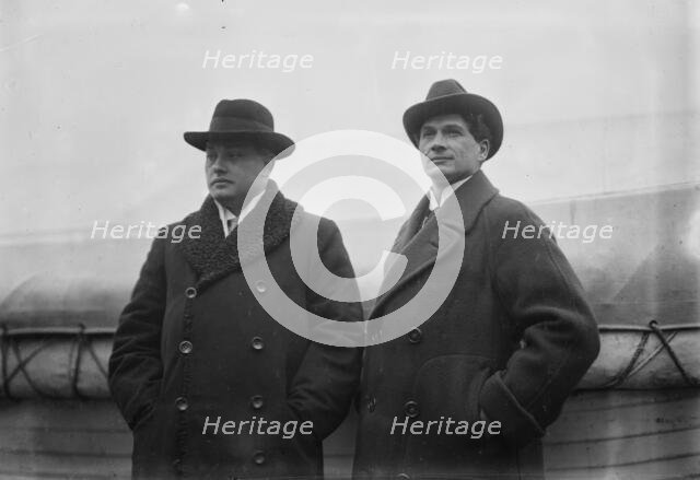 Carl Jorn and Adam Didur, between c1910 and c1915. Creator: Bain News Service.