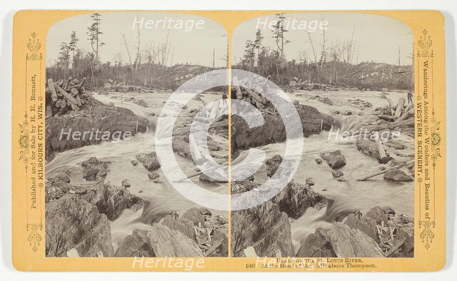 At the Head of the Falls above Thompson, 1889. Creator: Henry Hamilton Bennett.