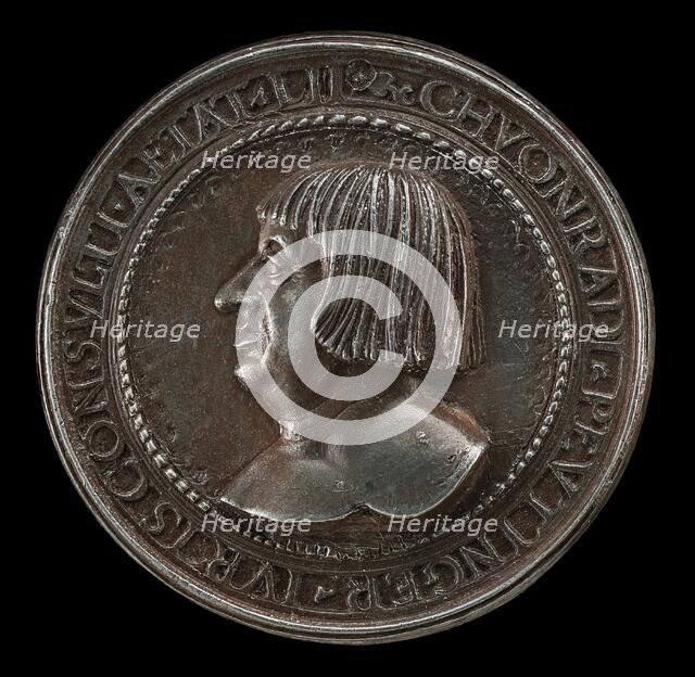 Conrad Peutinger, 1465-1547, Humanist and Antiquarian. Creator: Hans Schwarz.