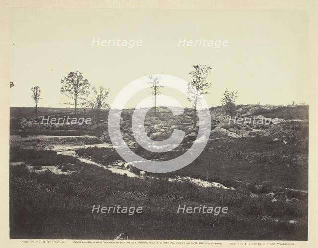 Interior View of the Confederate Line, May 1865. Creator: Alexander Gardner.