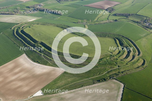 Maiden Castle, near Dorchester, Dorset, 2015. Creator: Historic England.