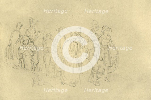 'Eingebrachte Zigeuner', mid-late 19th century, (c1924).  Creator: Carl Spitzweg.