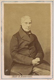 George Hamilton Gordon, 4th Earl of Aberdeen, 1860. Creator: John Jabez Edwin Mayall.