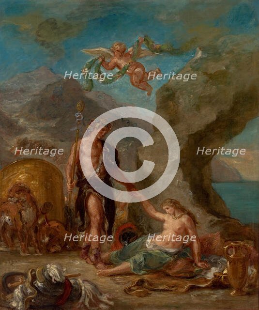 Four Seasons, Autumn: Bacchus and Ariadne, 1856-1863. Creator: Delacroix, Eugène (1798-1863).