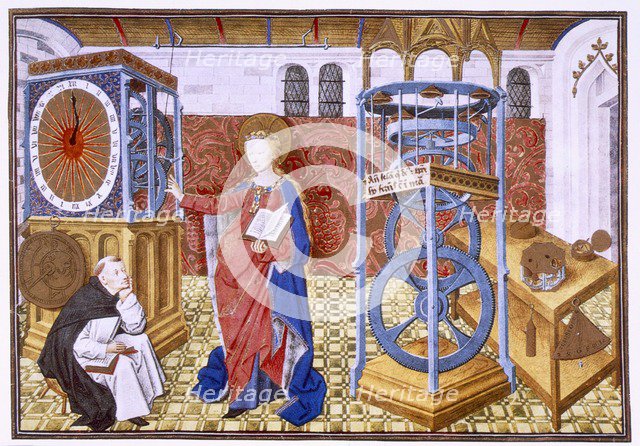 Wisdom (Sapience) teaching the author the precepts of temperance, c1455.  Creator: Master of Jean Rolin II (fl. 1440-65).