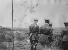King George V sees trench bombing, 7 Jul 1917. Creator: Bain News Service.