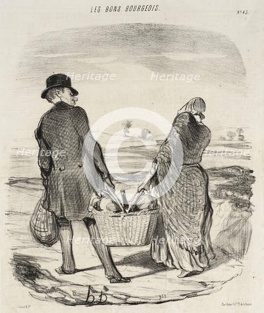 Plus souvent que tu m'attraperas encore à satisfaire ta fantasie..., 1847. Creator: Honore Daumier.