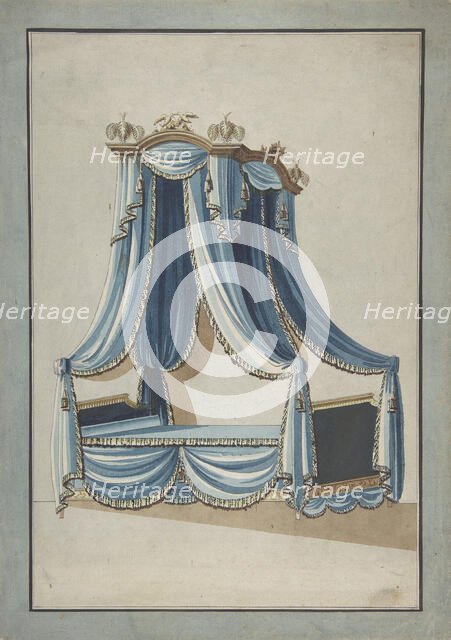 Design for a Canopy Bed, ca. 1760-80. Creator: Anon.