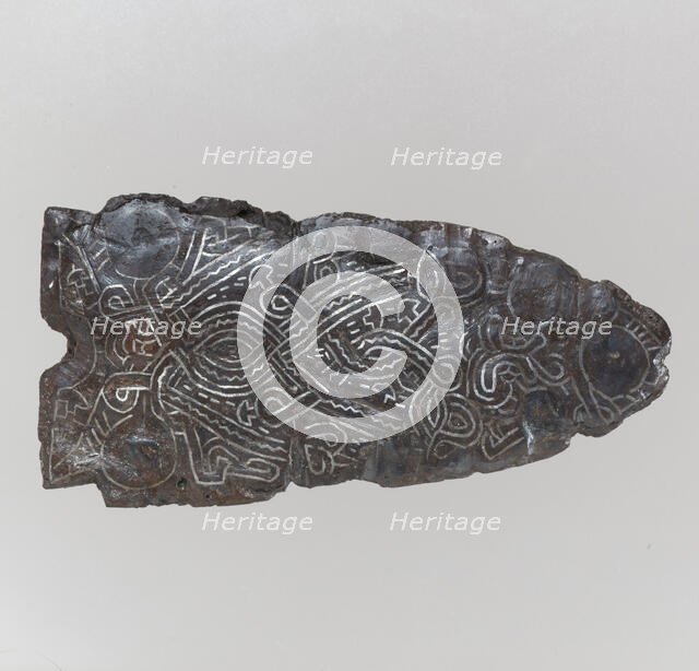 Counter Plate of a Belt Buckle, Frankish, 6th-7th century. Creator: Unknown.