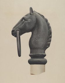 Hitching Post, c. 1938. Creator: Albert Ryder.