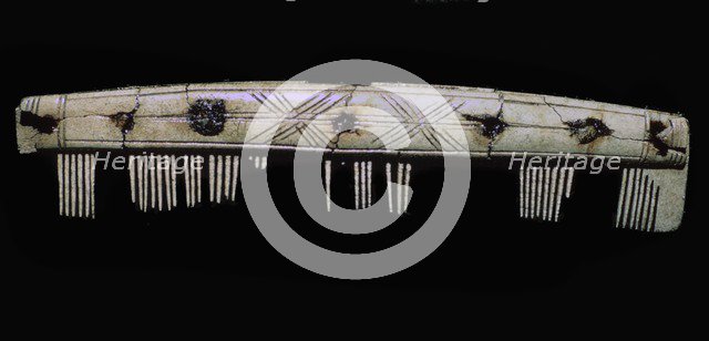 Neolithic bone comb. Artist: Unknown