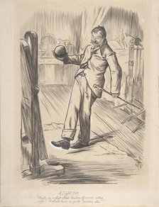 A Tight Fit, 1872. Creator: Charles Samuel Keene.