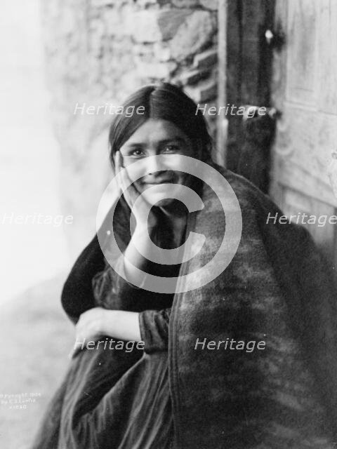 A Navaho smile, c1904. Creator: Edward Sheriff Curtis.
