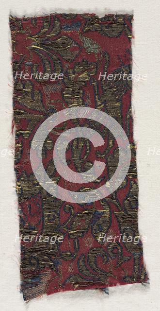 Textile Fragment, 15th century. Creator: Unknown.