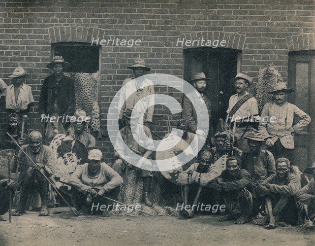 'A Group of Afrikaners and Zulus', c1900. Creator: Unknown.