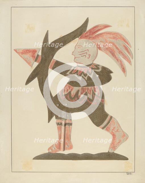 Indian Weather Vane, c. 1936. Creator: Carol Larson.