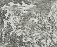 The Flood, published 1606. Creators: Antonio Tempesta, Wilhelm Janson.