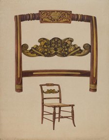 Chair, c. 1936. Creator: Howard Weld.