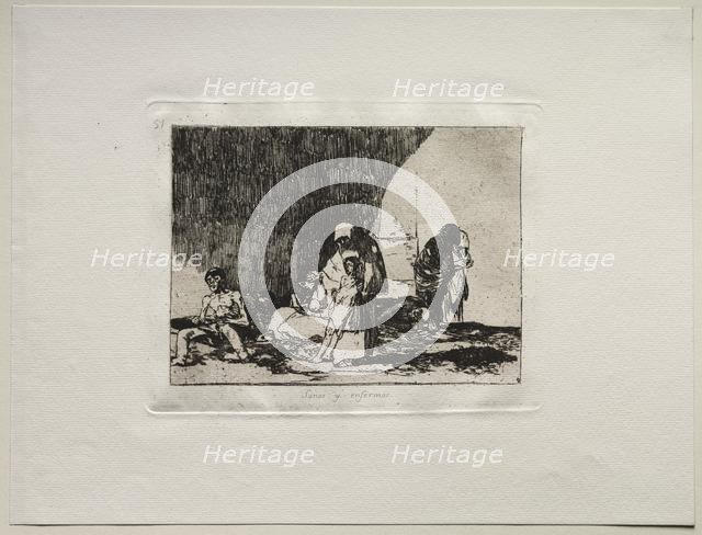The Horrors of War: The Healthy and the Sick. Creator: Francisco de Goya (Spanish, 1746-1828).