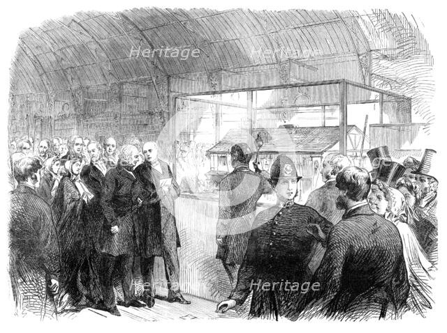 Earl Russell at the opening of the North London Working-men's Exhibition, 1864. Creator: Unknown.