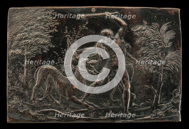 Hercules and Cerberus, c. 1570/1587. Creator: Annibale Fontana.