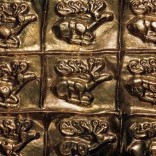 Detail of gold sheet from a Scythian quiver, 6th century Artist: Unknown