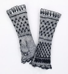 Mitts, American, 1870-79. Creator: Unknown.