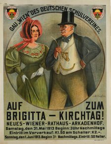 Auf zum Brigitta-Kirchtag - Deutscher Schulverein, 1913. Creator: Kupfer, Johann Michael (1859-1917).