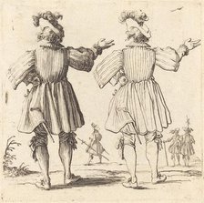 Officer with Plume, Seen from Behind, 1617 and 1621. Creator: Jacques Callot.