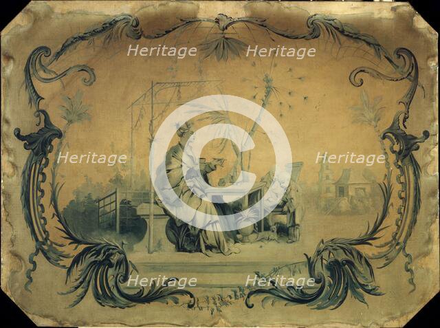 Chinoiserie in the style of Boucher for woodwork at the Hotel de Broglie, 1915. Creator: Felix Boutreux.