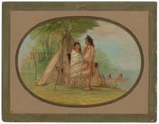 Nayas Indians, 186[2?]. Creator: George Catlin.